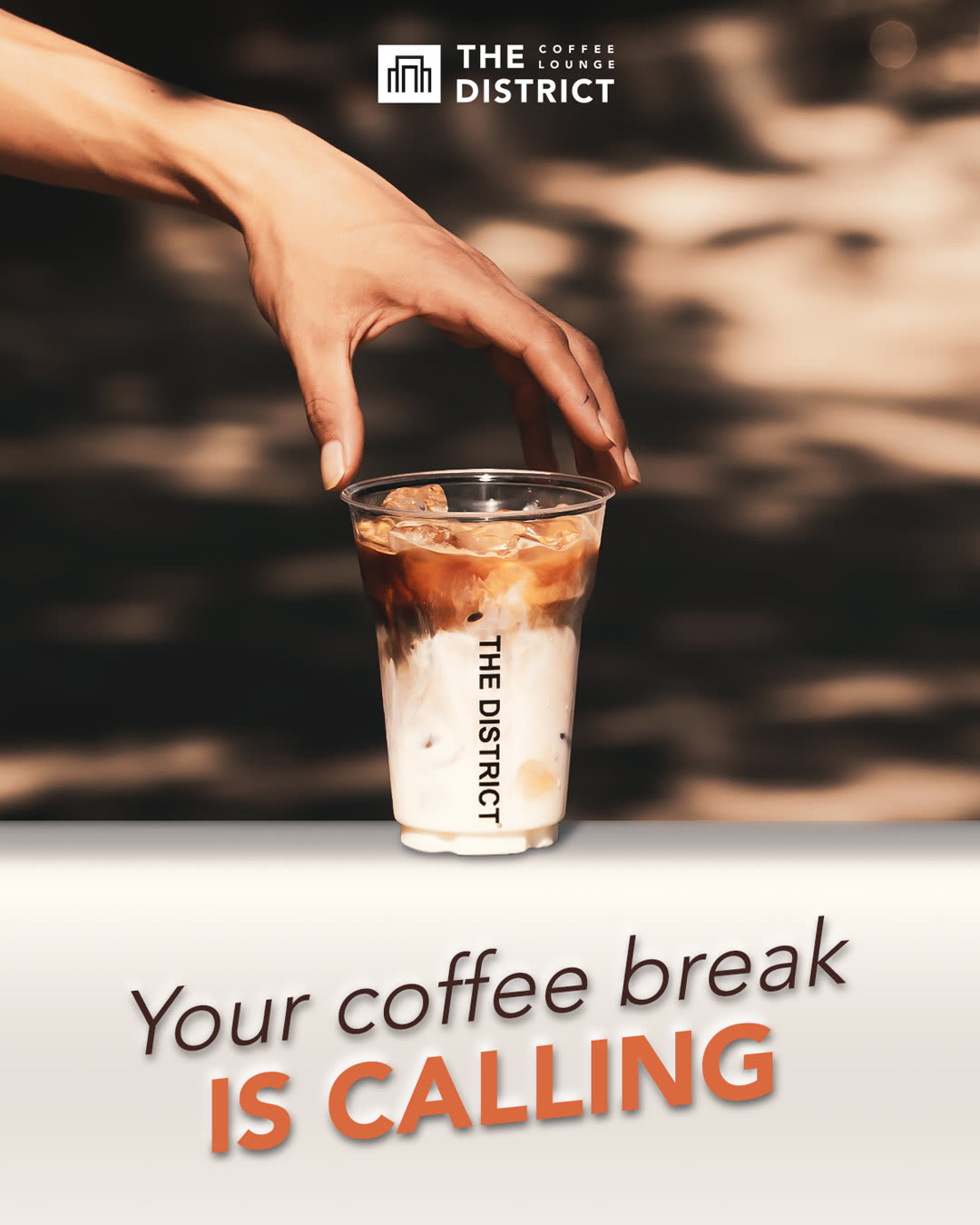 The District — café ad creative