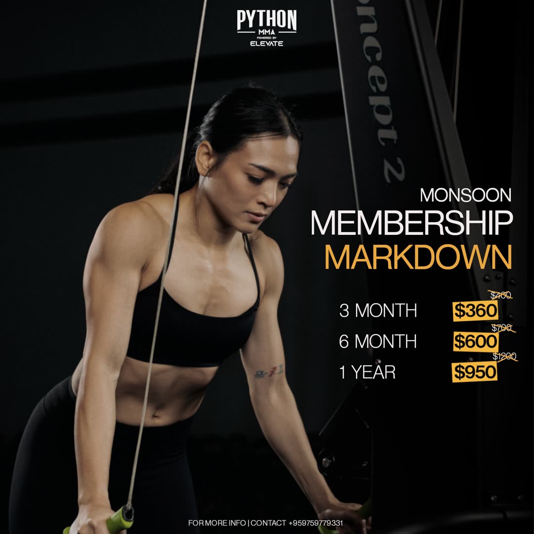 Python MMA — fitness & gym ad creative