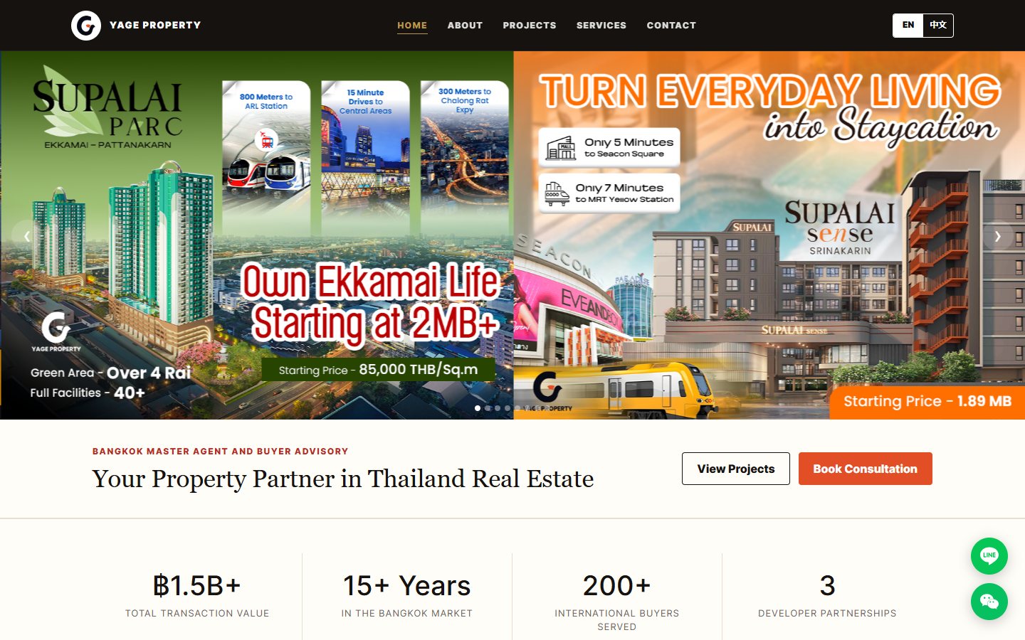 YAGE Property — live website preview