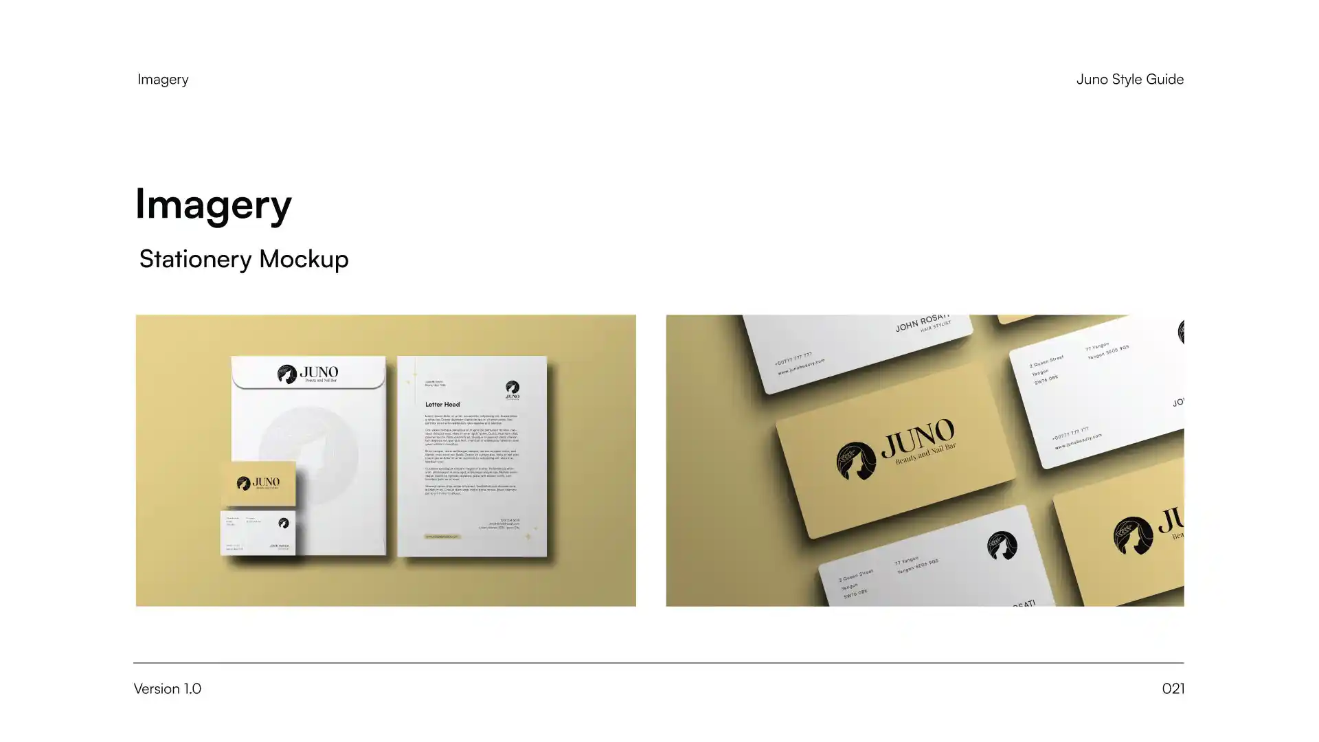 Juno Beauty and Nail Bar — case study slide