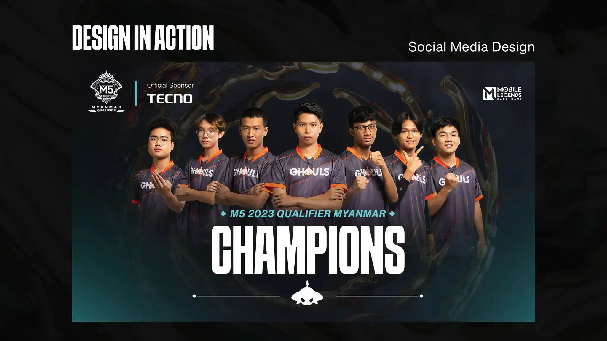 MLBB M5 Myanmar Qualifier — case study slide