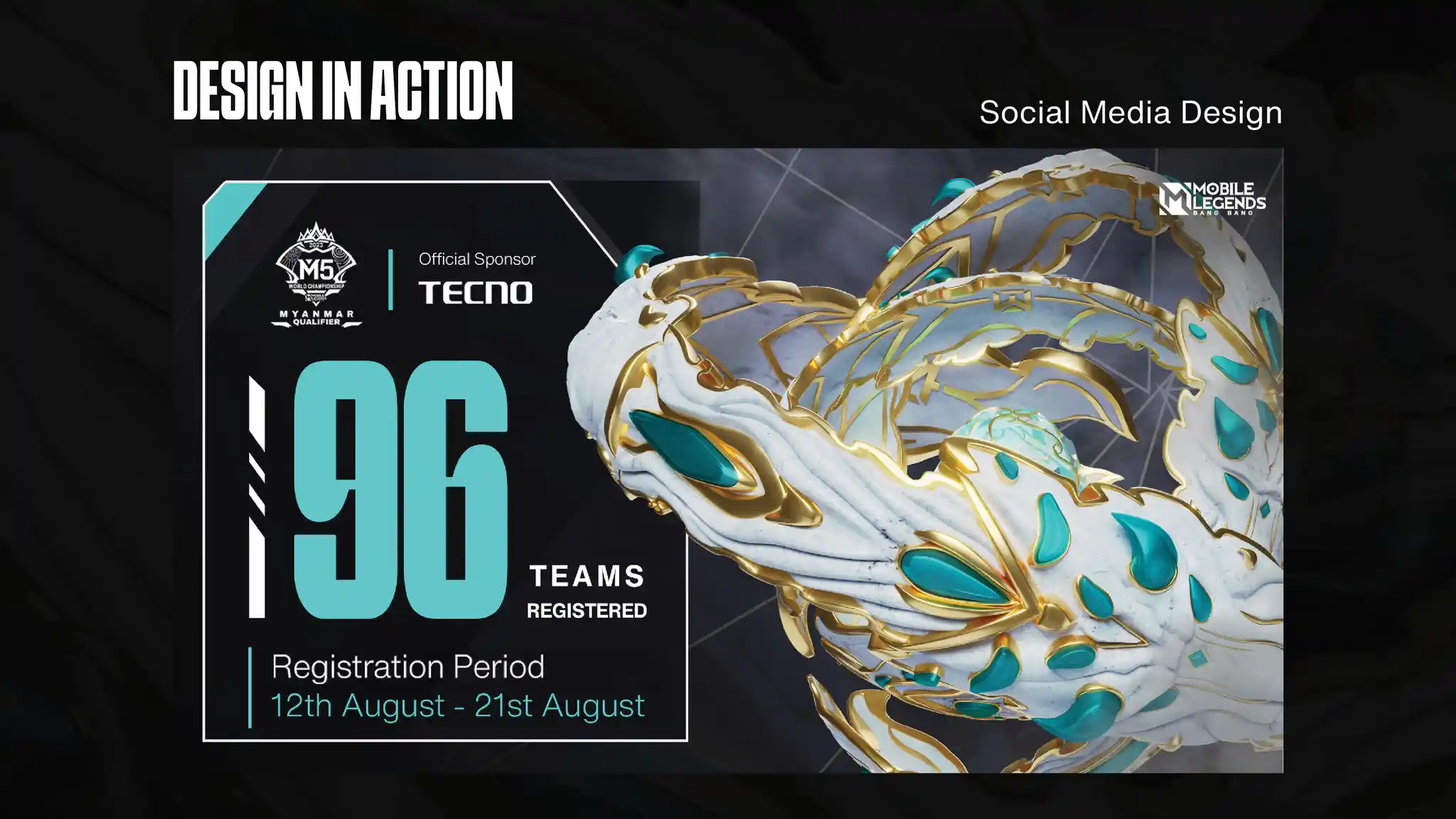 MLBB M5 Myanmar Qualifier — case study slide